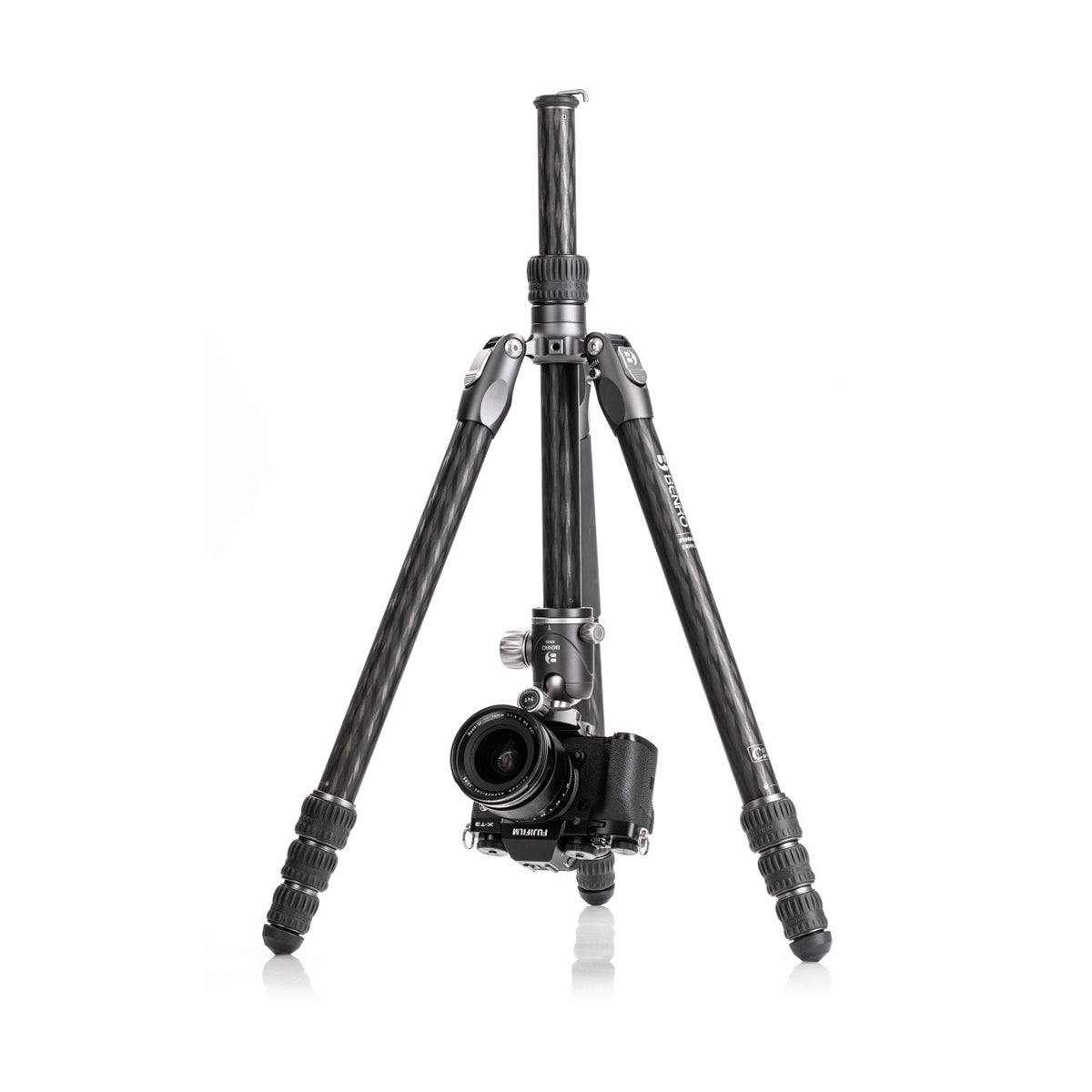 Benro FRHN24CVX25 Rhino Series 2 Carbon Fiber Travel Tripod with VX25 Ball Head - Lightweight & Compact for Photography, Hiking, and Outdoor Adventures