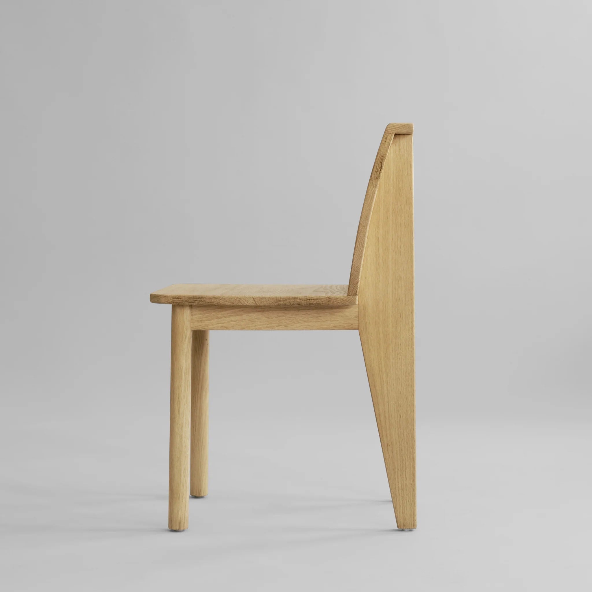 PRE ORDER 101 COPENHAGEN Brutus Slim Dining Chair - Natural Oak Wood Modern Scandinavian Design - Perfect for Small Spaces, Kitchen Nooks & Minimalist Dining Rooms