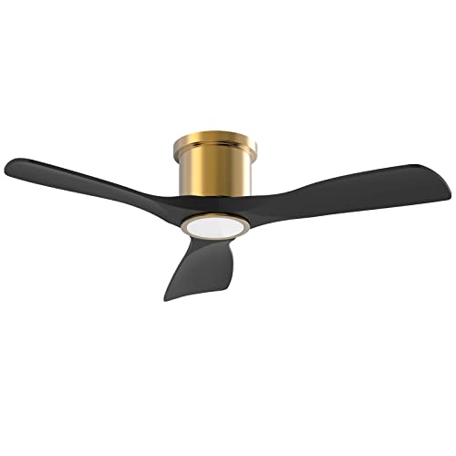 Flush Mount Black Gold