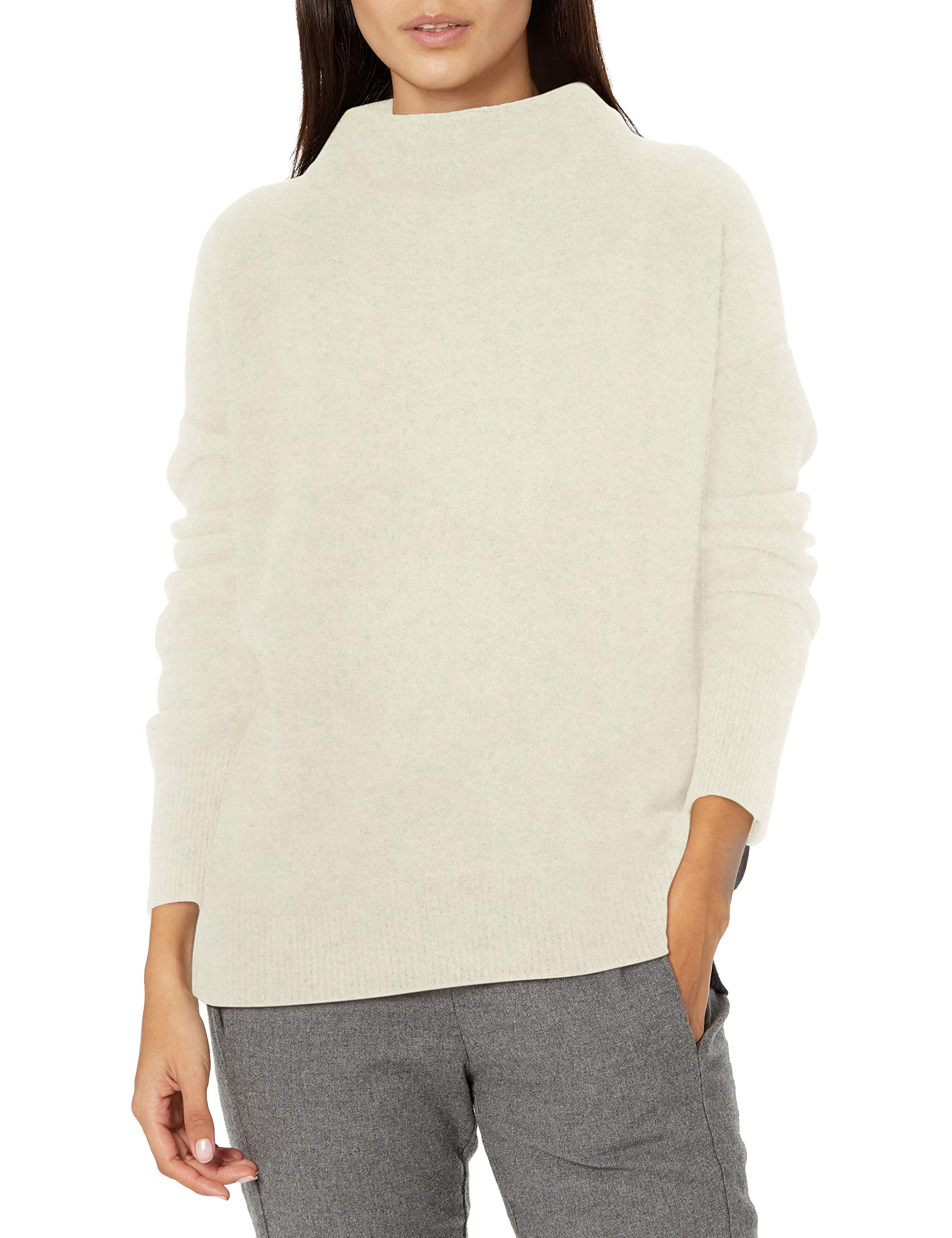 Vince Women's Boiled Wool Funnel Neck Pullover Sweater - Cozy Winter Knitwear for Casual Outfits & Office Wear