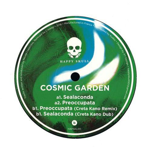 Cosmic Garden Sealaconda Happy Skull HAPSKL011 - Unique Handmade Ceramic Planter for Succulents & Air Plants - Perfect for Boho Home Decor, Office Desk & Gift Ideas