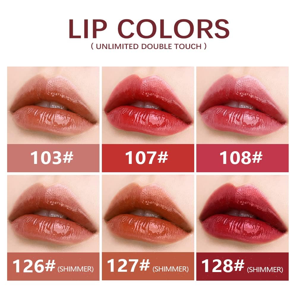 VBA Two-Step Liquid Lipstick with Moisturizing Lip Oil - Double Head Waterproof Lip Gloss, Non-Sticky Tinted Matte Finish, Fruit Flavor (Shade 103) | Perfect for Day & Night Wear, Parties, Dates & Everyday Makeup
