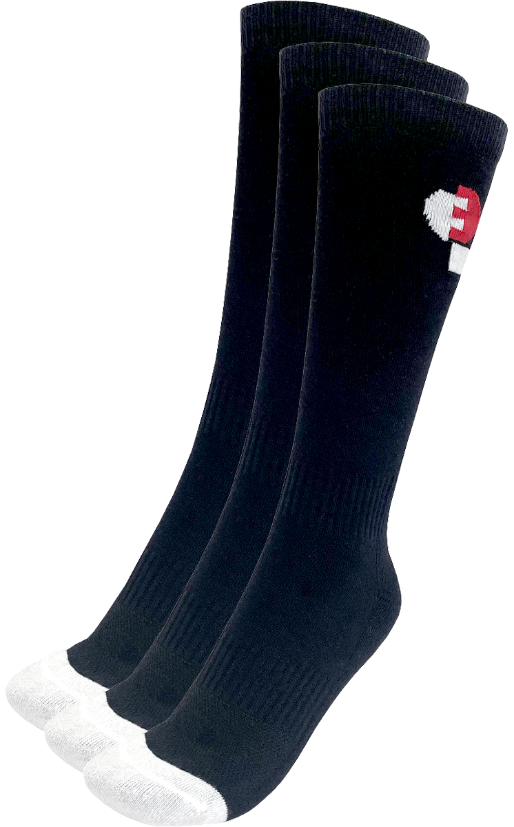 Ultimate Umpire Socks 3-Pack - Moisture-Wicking Baseball Umpire Socks for Men & Women - Officiating Socks for Baseball, Softball, Soccer Referees - Perfect for Games, Training & Long Shifts