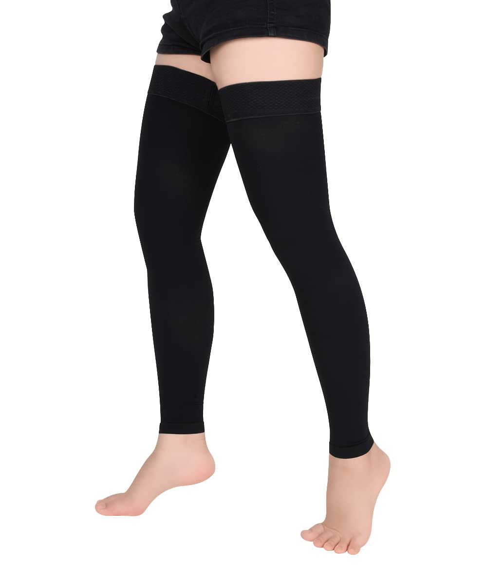 Medical Thigh High Compression Stockings 20-30 mmHg for Women & Men - Firm Support Circulation with Silicone Dot - Perfect for Varicose Veins, Swelling & Post-Surgery Recovery