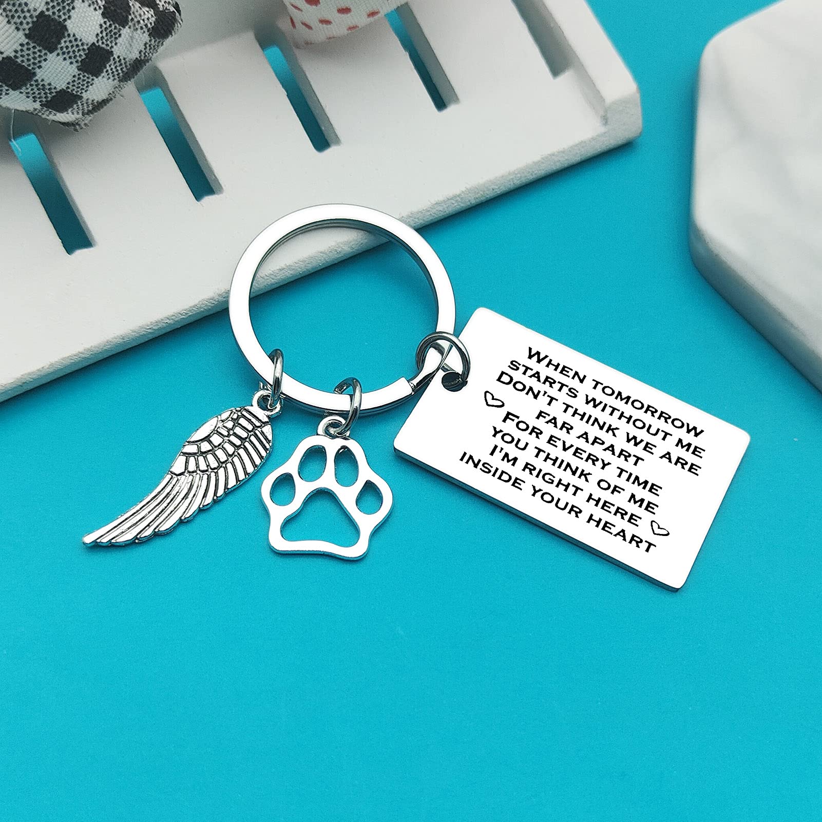 Xiahuyu Pet Memorial Keychain - Personalized Sympathy Gifts for Loss of Dog or Cat - Remembrance Keepsake for Pet Lovers - Perfect for Pet Loss Comfort & Memorial Ceremonies