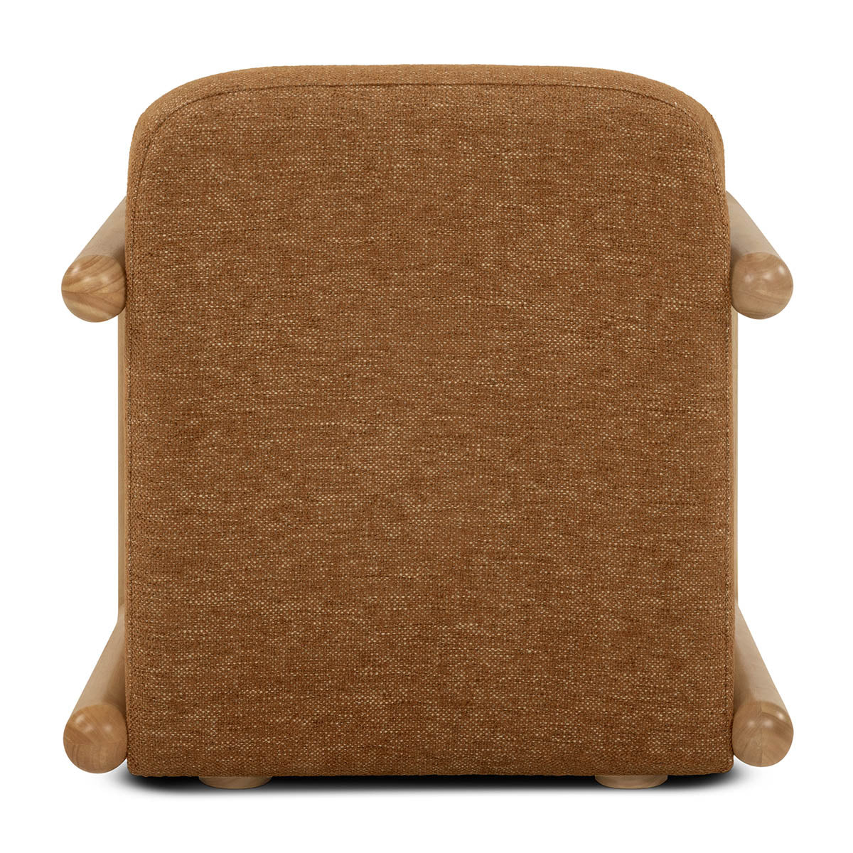Hubert Textured Fabric Armchair - Modern Accent Chair for Living Room, Bedroom & Office - Comfortable Upholstered Lounge Chair with Sturdy Wooden Legs