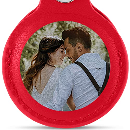 02- Photo in Circle on Red