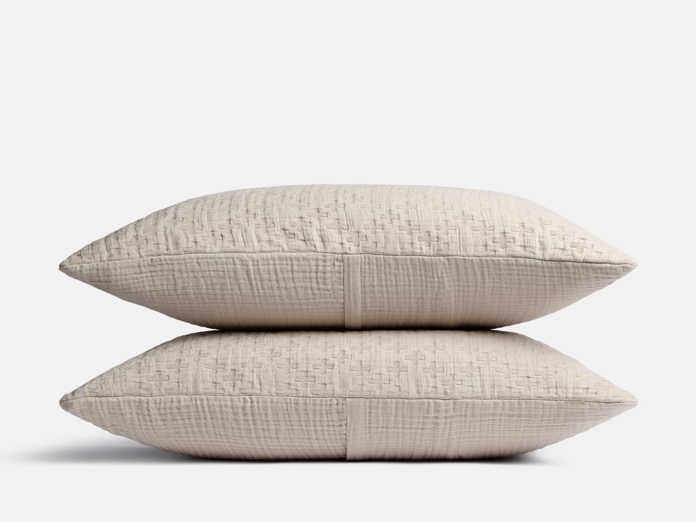 Premium Desert Sham Set (Bone) - Authentic Moroccan Style Home Decor for Boho Living Room & Bedroom | Perfect for Bohemian, Eclectic & Global Inspired Interiors