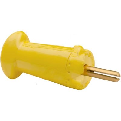 Premium 50 AMP Electric Connector - Heavy Duty Nylon Plastic PIN Plug for Marine, RV & Industrial Use | Superior PP50GY Model