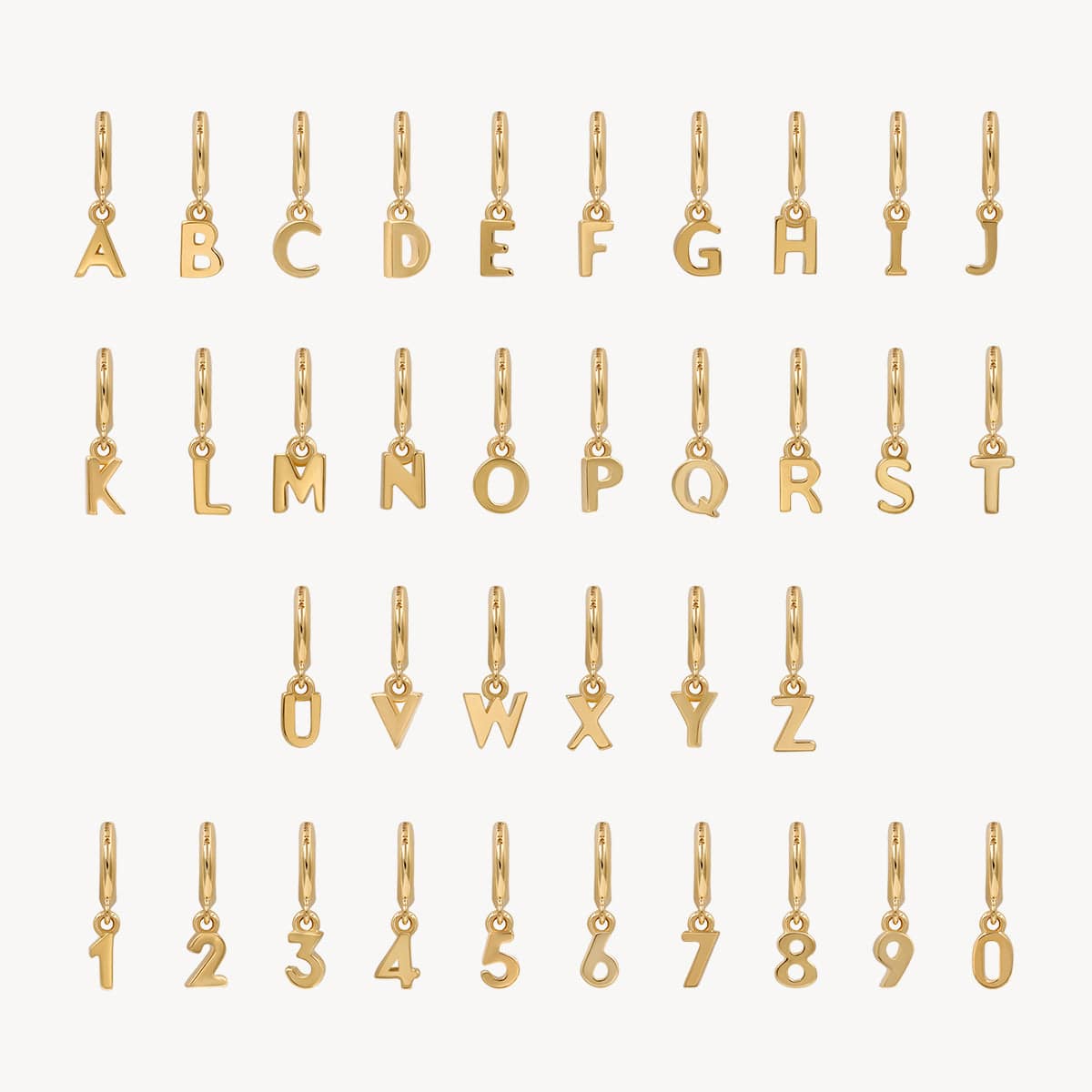 Mini Athena Number Charms - Greek Goddess Inspired Jewelry for Necklaces, Bracelets & DIY Crafts - Perfect for Birthdays, Weddings & Personalized Gifts