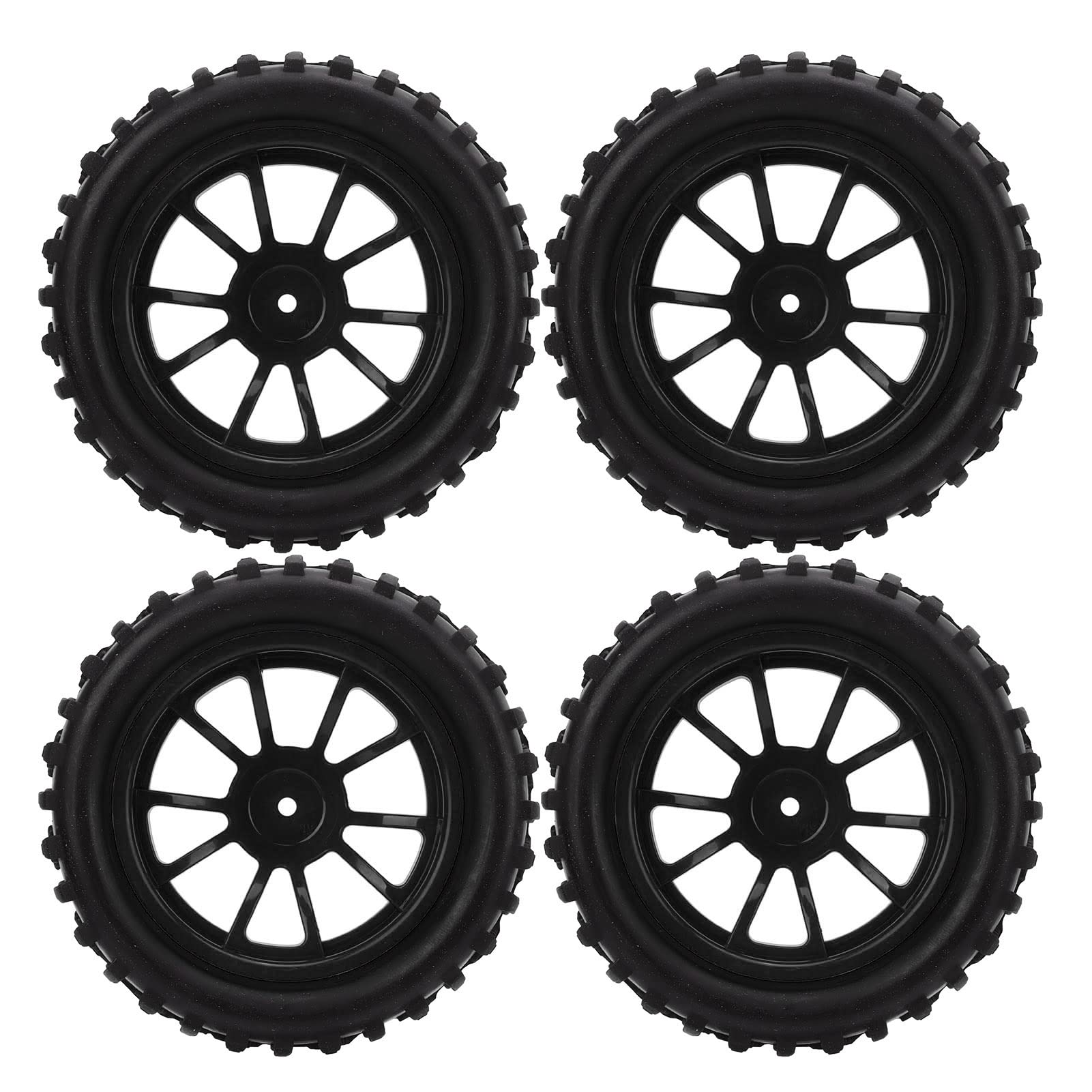 **Astibym RC Bigfoot Tires - 4pcs High Grip Off-Road Tires for Traxxas 94111 & 94108 RC Trucks - Flexible & Durable Model Car Accessories (Black) - Perfect for Rock Crawling, Mudding & Off-Road Adventures**