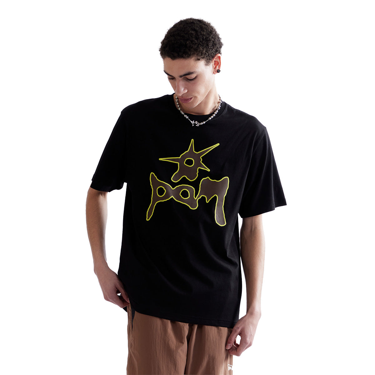 Cosmos Spike Tee - Trendy Black Graphic T-Shirt for Men & Women | Streetwear Fashion, Casual Outfit, Concert & Festival Style