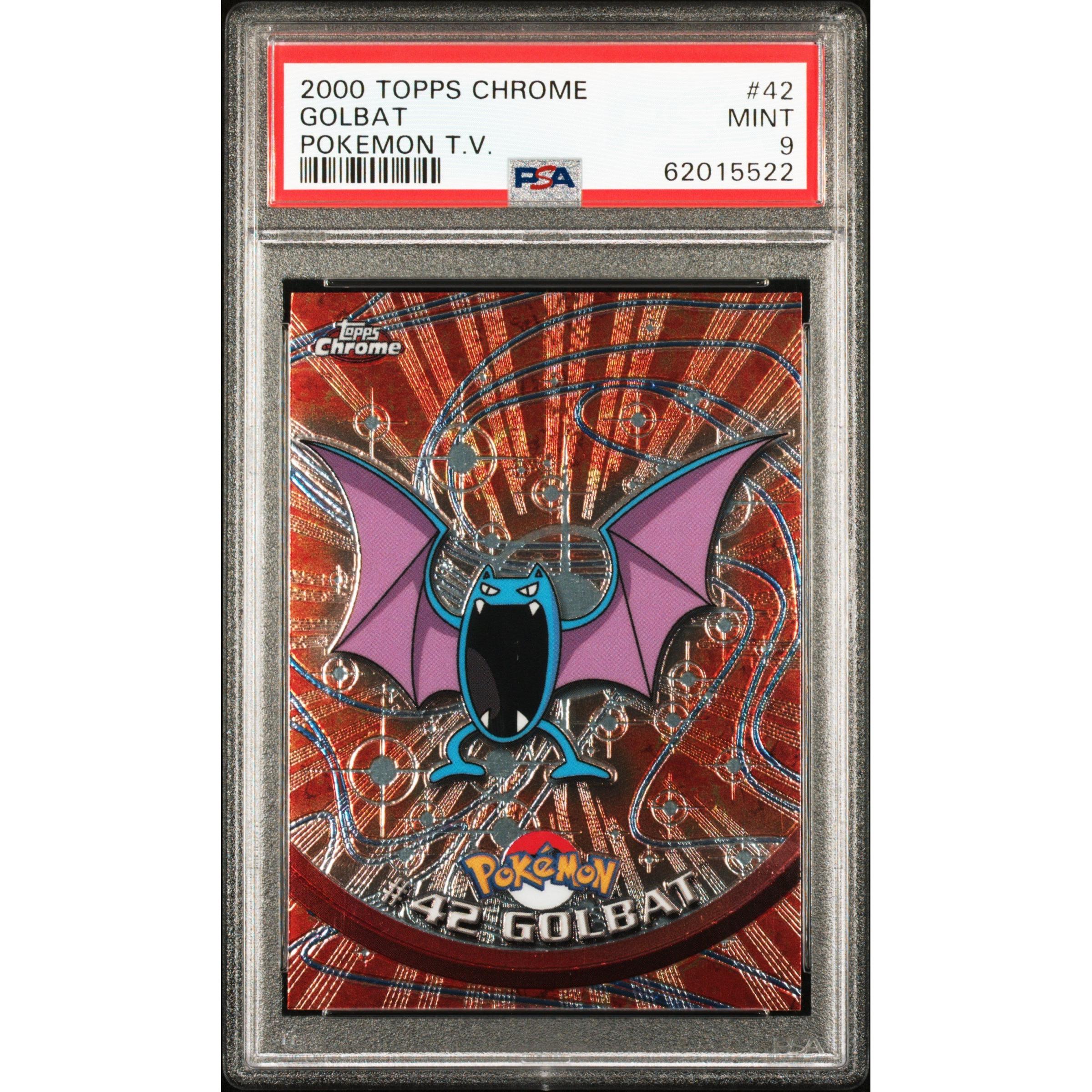 2000 Pokemon Topps Chrome Golbat #42 PSA 9 Gem Mint - Rare Trading Card for Collectors & Players | Perfect for Display, Investment & Battles