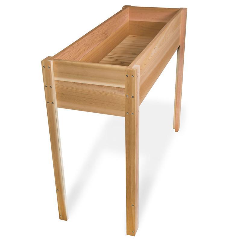 Premium Cedar Raised Garden Bed with Legs - Elevated Planter Box for Vegetables, Herbs & Flowers - Perfect for Patio, Deck & Small Space Gardening