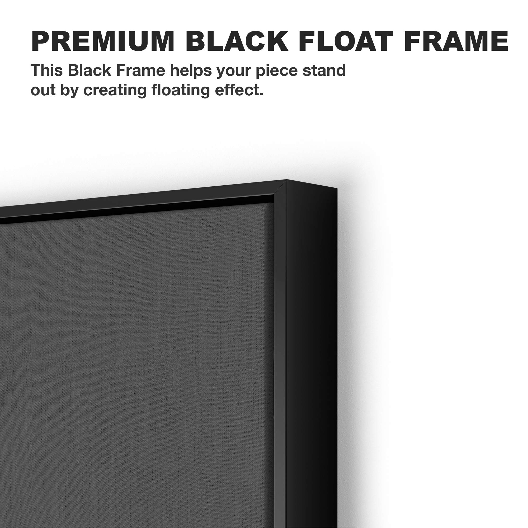 Black & White Pink Blossoms Canvas Wall Art - 36x24 Inch Modern Framed Painting for Living Room, Bedroom & Office Decor