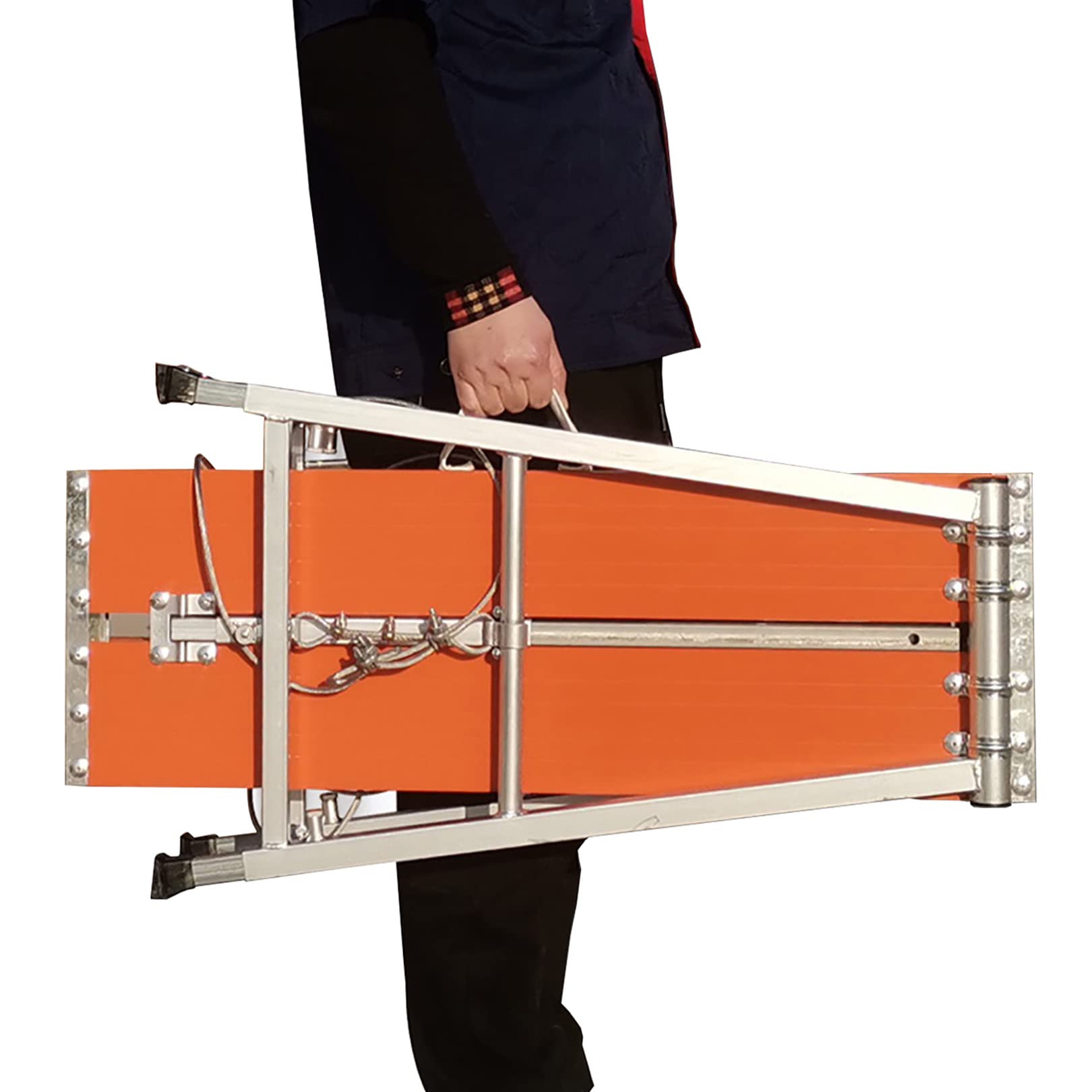 Adjustable Scaffolding Work Platform - Folding Ladder Stool for Drywall & Multipurpose Use