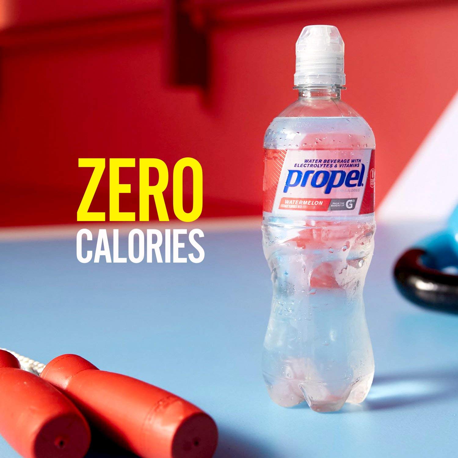 Propel Zero Calorie Sports Water with Electrolytes & Vitamins - Watermelon Flavor, Flip Top Cap | Hydration for Workouts, Running & Active Lifestyle
