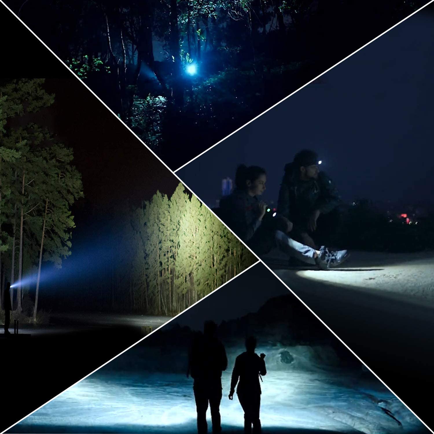 MaximalPower Mini LED Flashlight - Ultra Bright 1000 Lumens, 18650 Rechargeable Battery, Waterproof & Durable for Camping, Hiking, Emergency, Outdoor Adventures