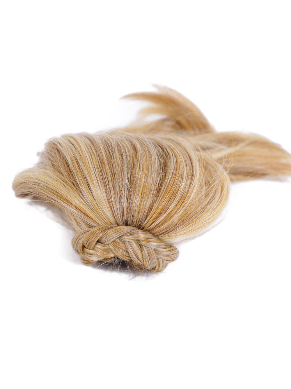 10 Inch Claw Clip Ponytail with Braid - HF Synthetic Hair Extensions (Clip In) for Women - Perfect for Parties, Weddings & Everyday Styling