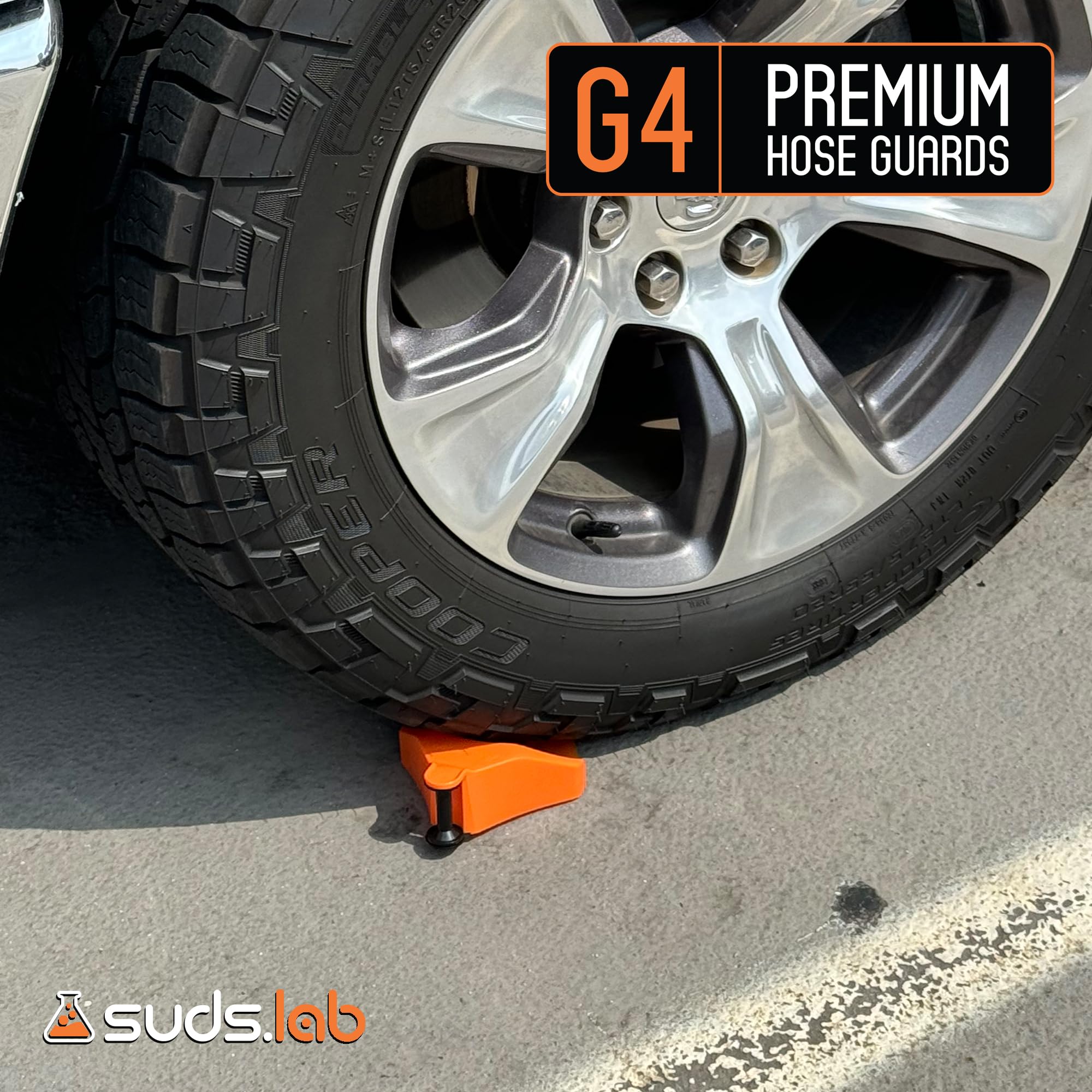 Suds Lab Car Hose Guide Roller Tool - Universal Vehicle Wash Accessory for Cars, Trucks, Motorcycles & Garden Hoses | Perfect for Auto Detailing, Tire Cleaning & Home Car Washing Stations