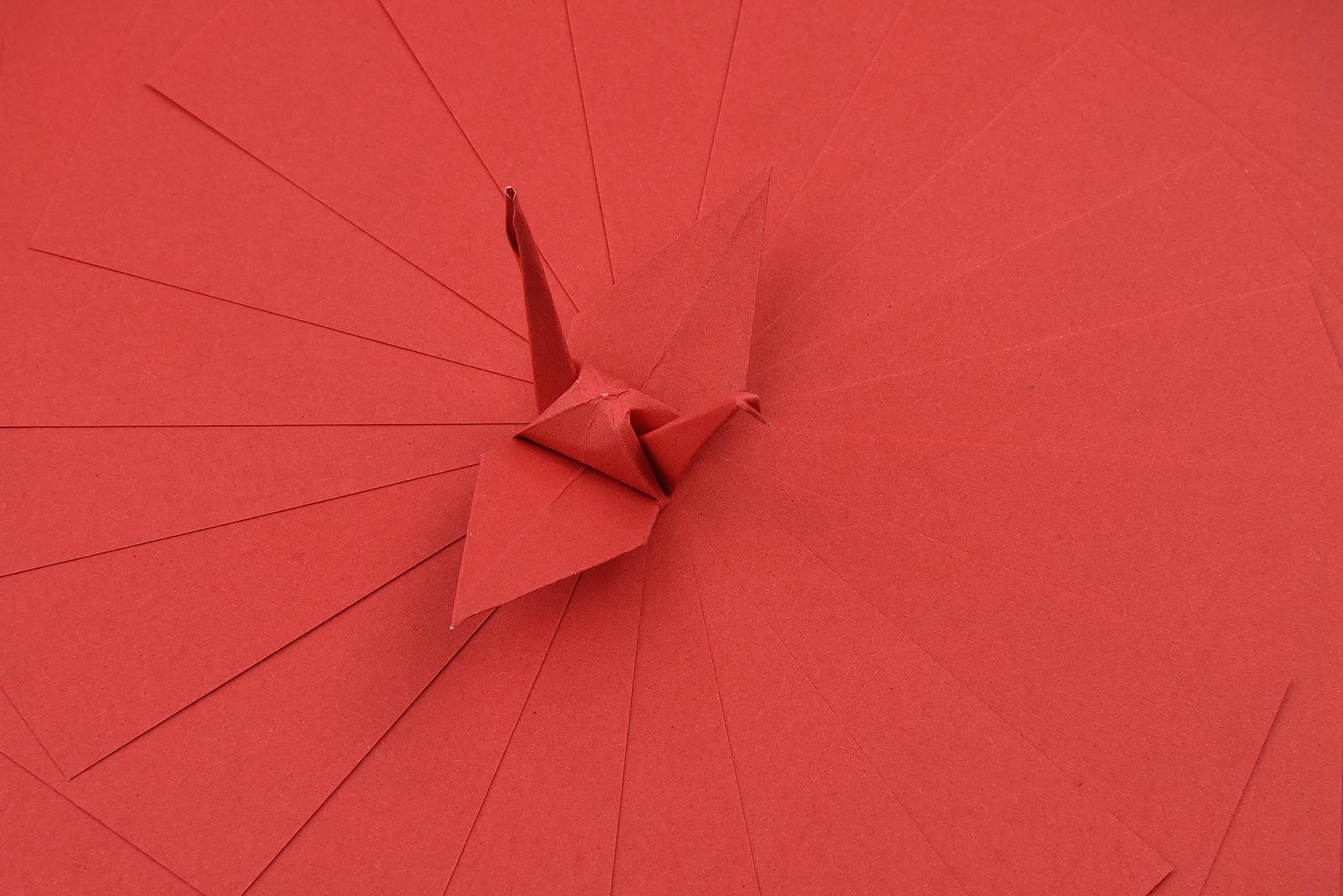 100 Sheets Double-Sided Origami Paper 6x6 Inches - Vibrant Colors, Easy to Fold for Origami Cranes, Scrapbooking & DIY Crafts | Premium Lightweight Cardstock (S16 Red) | Perfect for Kids' Art Projects, Classroom Activities & Gift Wrapping