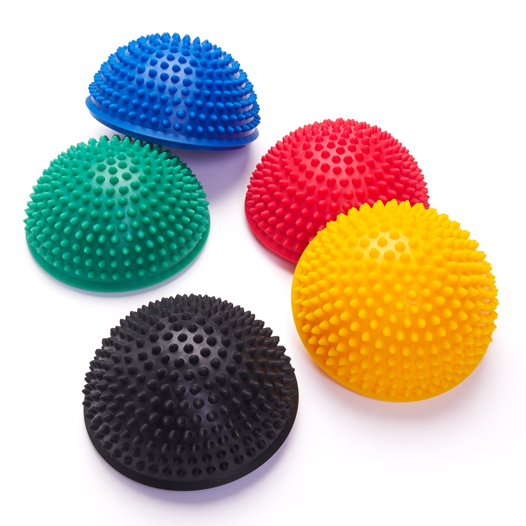 Black Mountain Products Balancing Exercise Stability Pods (2 Pack) - Improve Balance & Core Strength for Yoga, Pilates & Physical Therapy - Non-Slip Fitness Equipment for Home & Gym Workouts