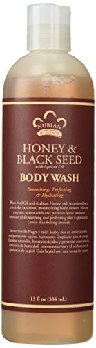 Nubian Heritage Honey & Black Seed Body Wash - 13 oz | Moisturizing & Nourishing for Dry Skin | Perfect for Daily Shower & Spa Relaxation