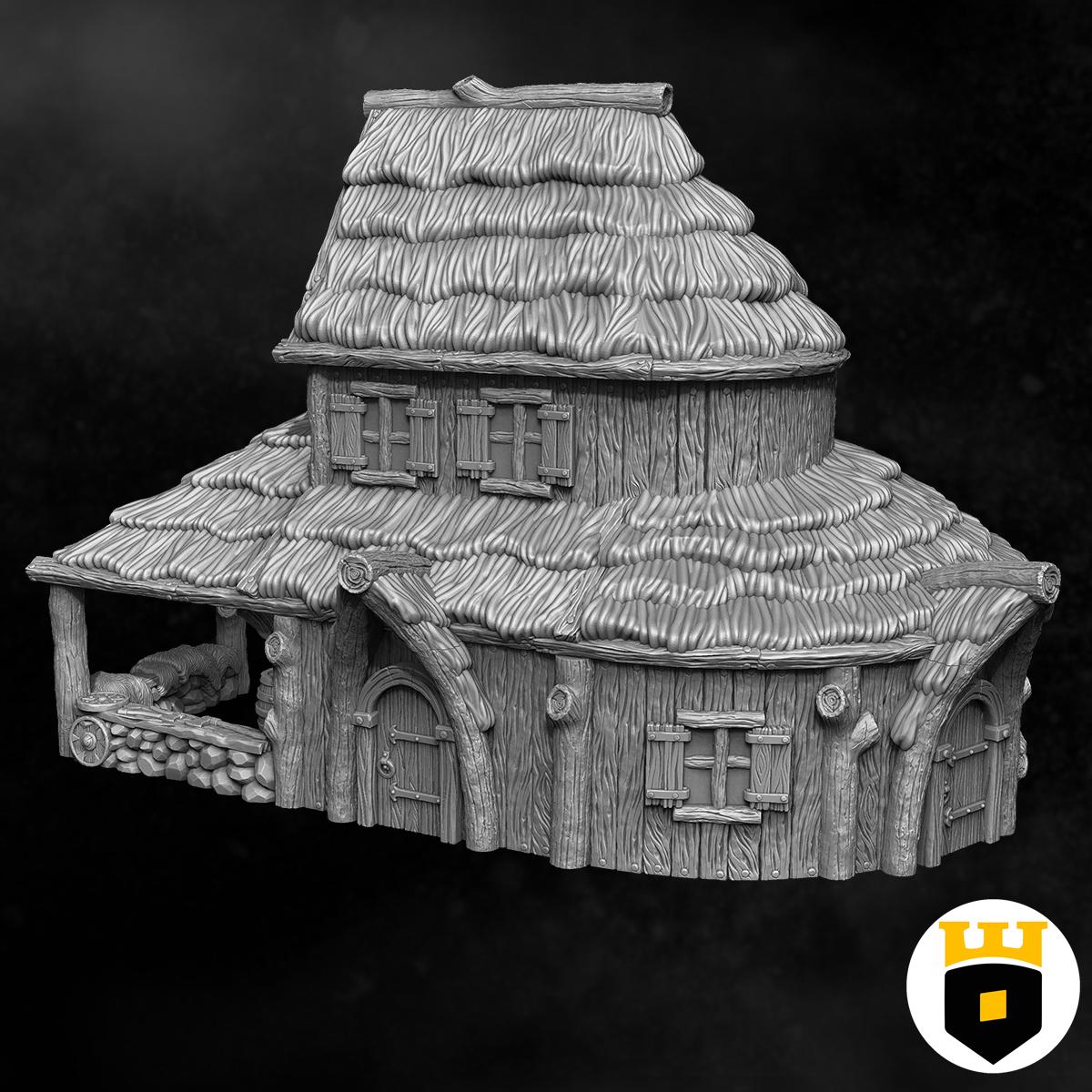 Viking Market Building Kit - Medieval Era Marketplace Model for Tabletop RPGs, Dioramas & Wargaming | Perfect for Viking Village Scenes, Historical Displays & Fantasy Gaming