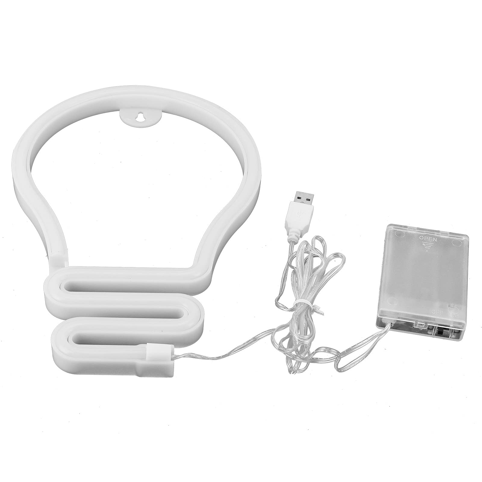 Walfront Unique LED Neon Light - Colorful Wall Hanging Decorative Bulb Shape Signs, USB/Battery Powered Night Lamp for Wedding, Party, Bedroom, Bar & Home Decor - Perfect for Romantic Ambiance & Gift Giving