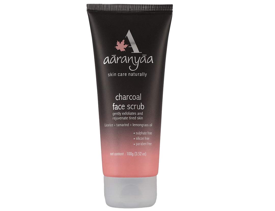 **Aaranyaa Activated Charcoal & Tamarind Face Scrub (100g) – Exfoliating Scrub for Tan Removal, Blackheads, Whiteheads & Dead Skin – Detoxifying Charcoal & Eucalyptus Scrub for Men & Women – Perfect for Daily Skincare & Acne-Prone Skin**