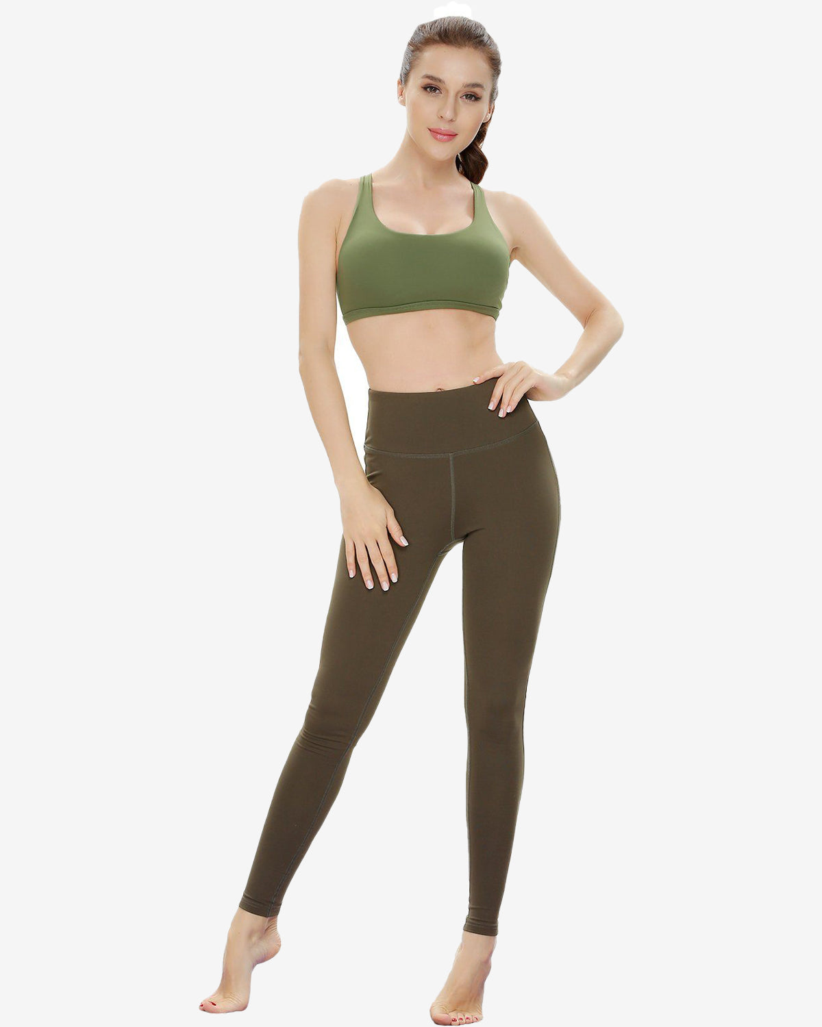 High Support Cross Back Sports Bra for Women - Comfortable Workout Top for Running, Yoga & Gym