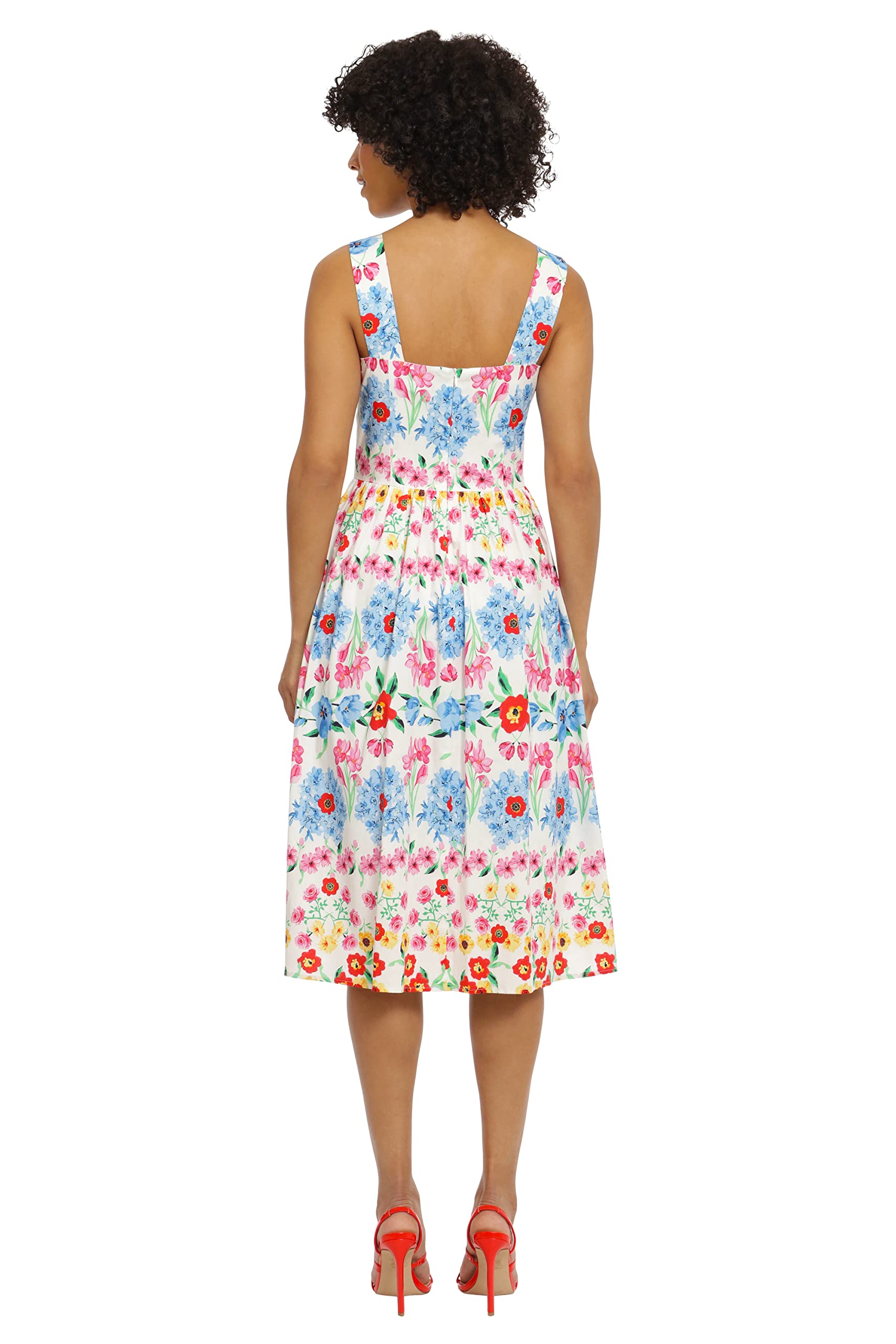 Maggy London Sleeveless Strap Dress for Women - Perfect for Weddings & Parties