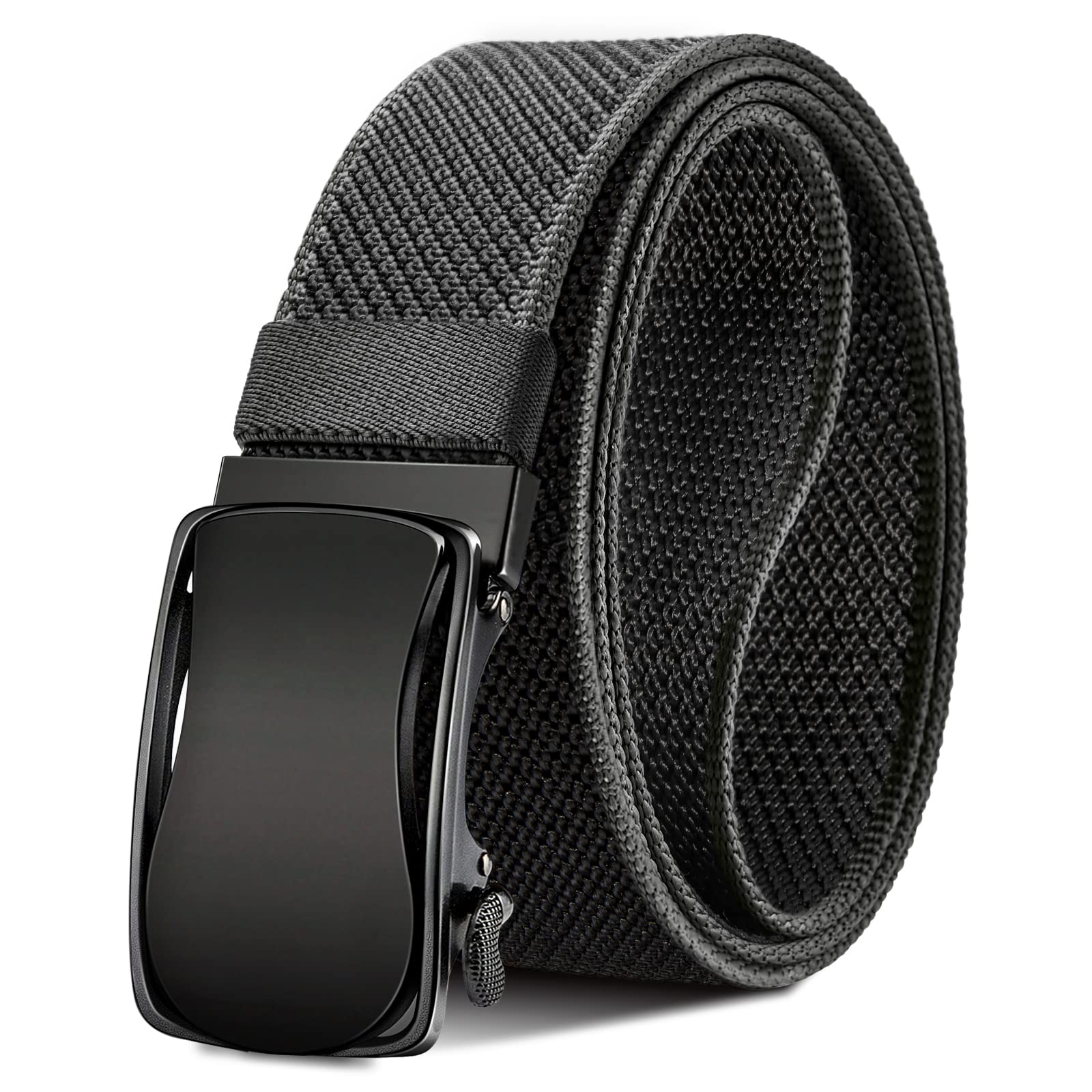 BULLIANT Men's Golf Belt - Stretch Nylon Ratchet Belt for Golf & Hiking