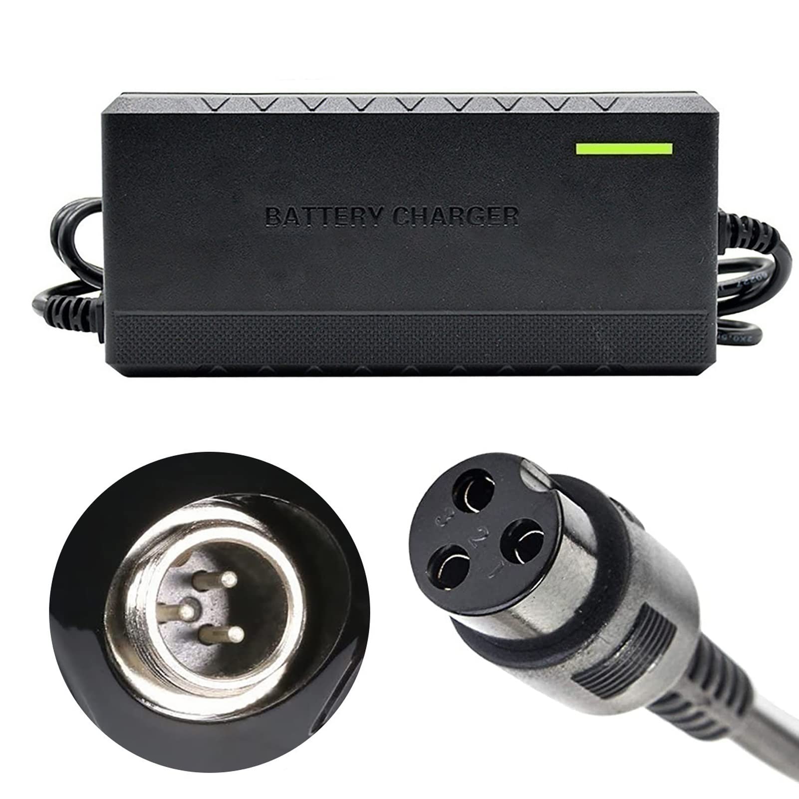 GUROA 24V 1.5A Electric Scooter Battery Charger for Razor E100 E200 E125 E175 E225 E300 E325 E150 E500 MX350 MX400 ZR350 - Compatible with Sports Mod, Pocket Mod, Dirt Quad Bike - 3-Prong Inline Charger for Kids & Adults Electric Scooters - Perfect for Commuting, Neighborhood Rides & Outdoor Adventures