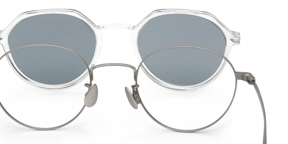 JINS x Snow Peak JINS Switch Titanium 017 00 Sunglasses - Lightweight Titanium Frame for Outdoor Adventures, Hiking & Travel