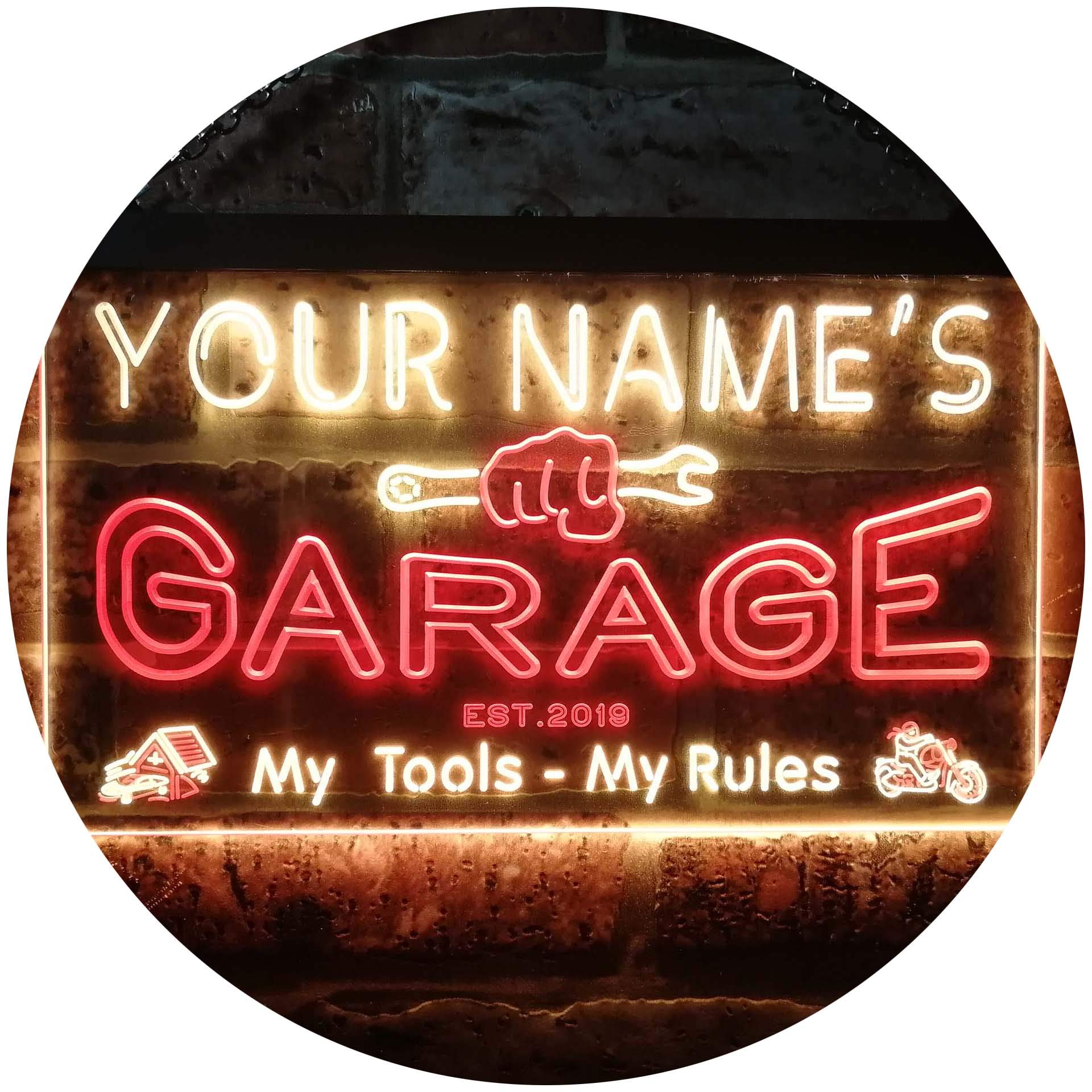 Custom LED Neon Sign with Your Name & Year - 24