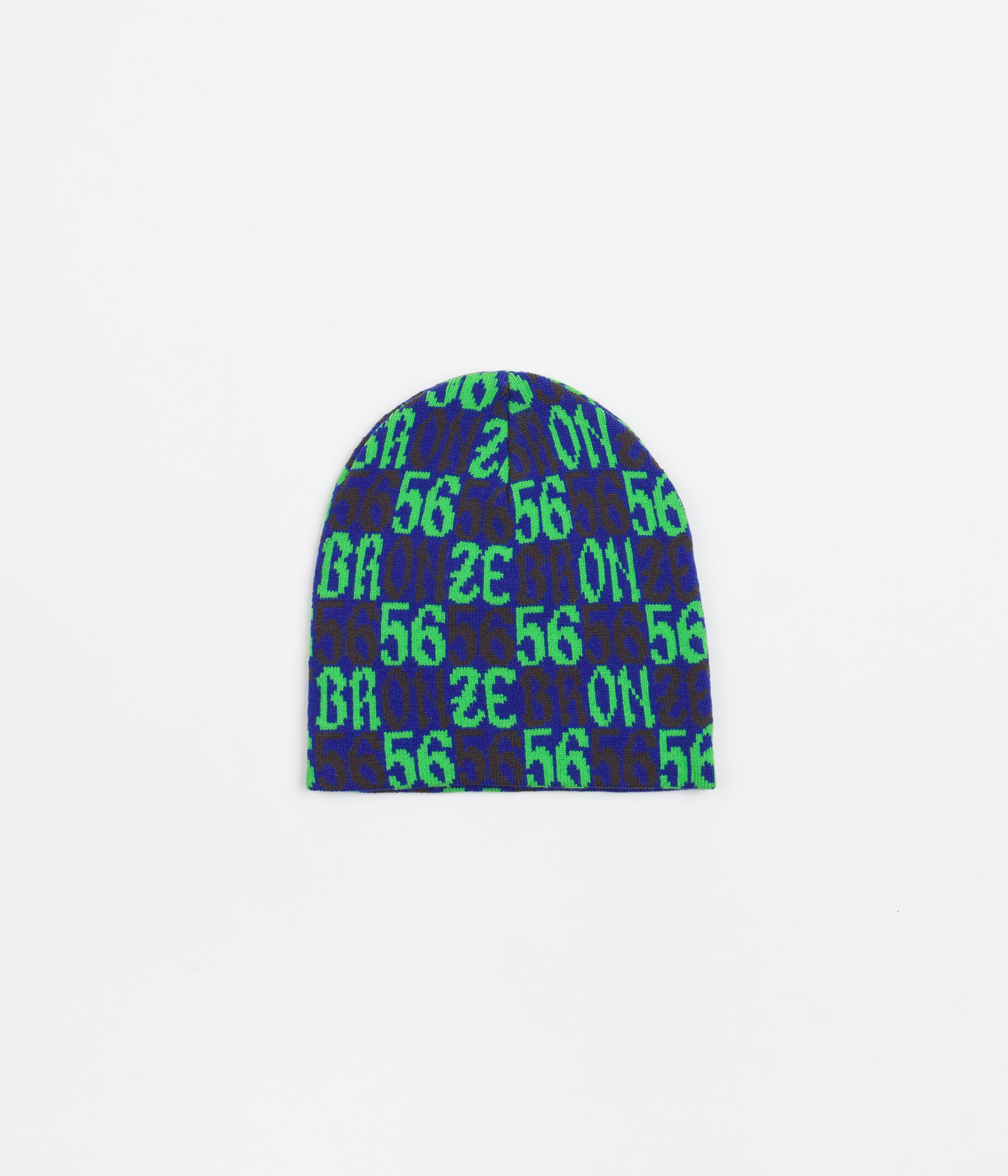 Vintage Bronze 56K Old E Beanie - Classic Navy Blue Skull Cap for Men & Women - Perfect for Winter, Streetwear & Retro Fashion Style