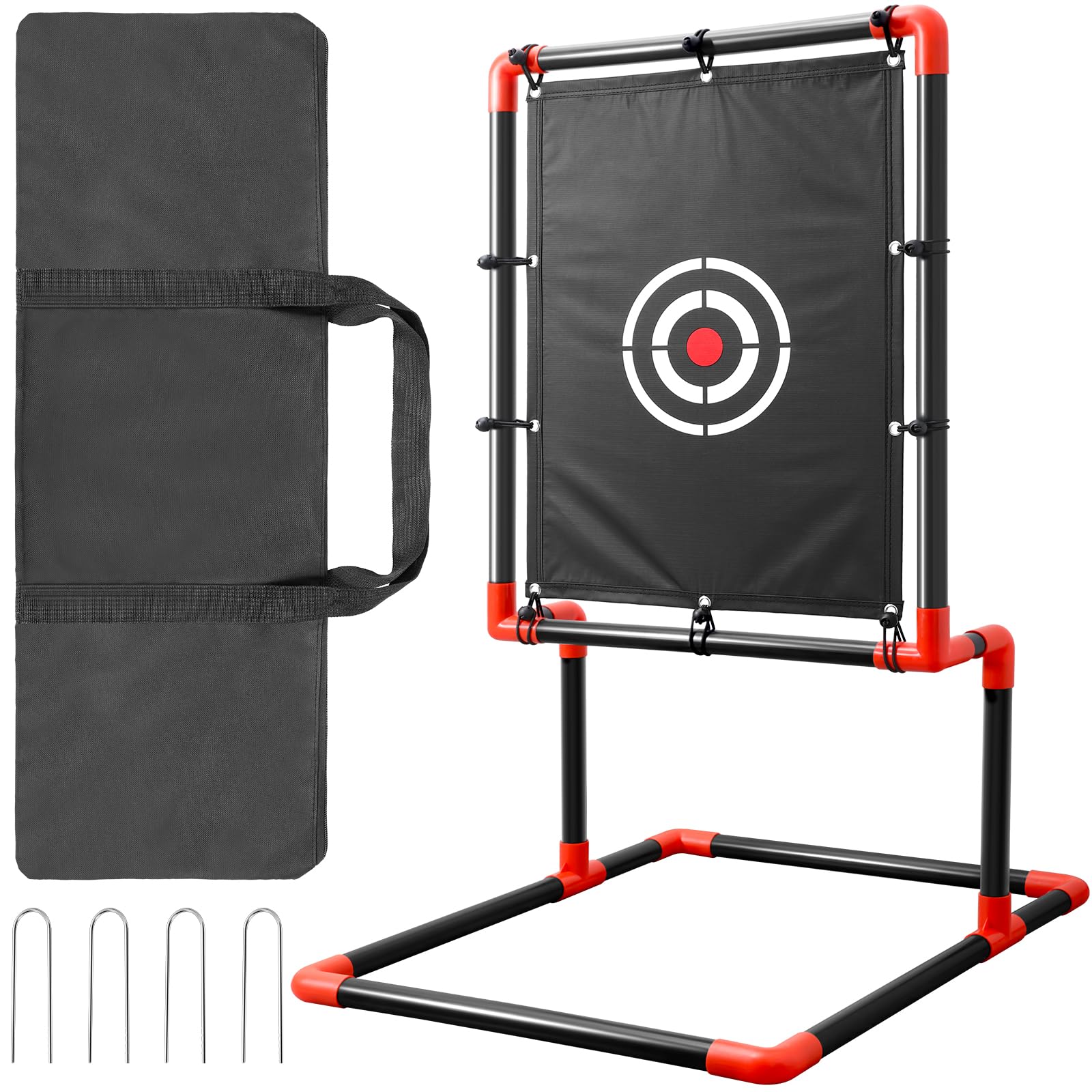 Adjustable Blitzball Strike Zone Target for Baseball & Softball Pitching Training - Perfect for Plastic Balls - Ideal for Backyard Practice, Batting Cages & Youth Training Sessions