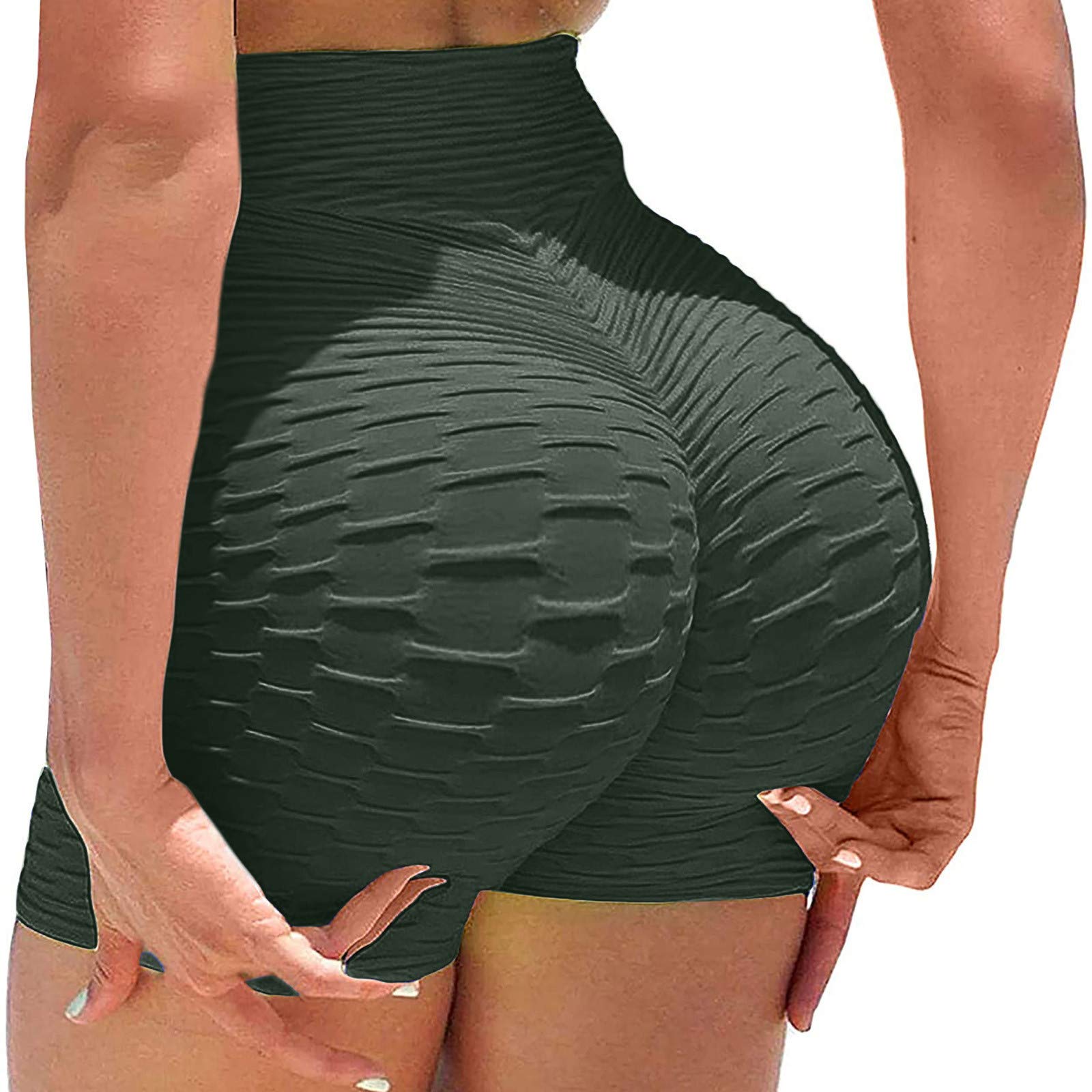 High Waisted Yoga Shorts for Women - Workout & Biker Booty Shorts for Gym & Running