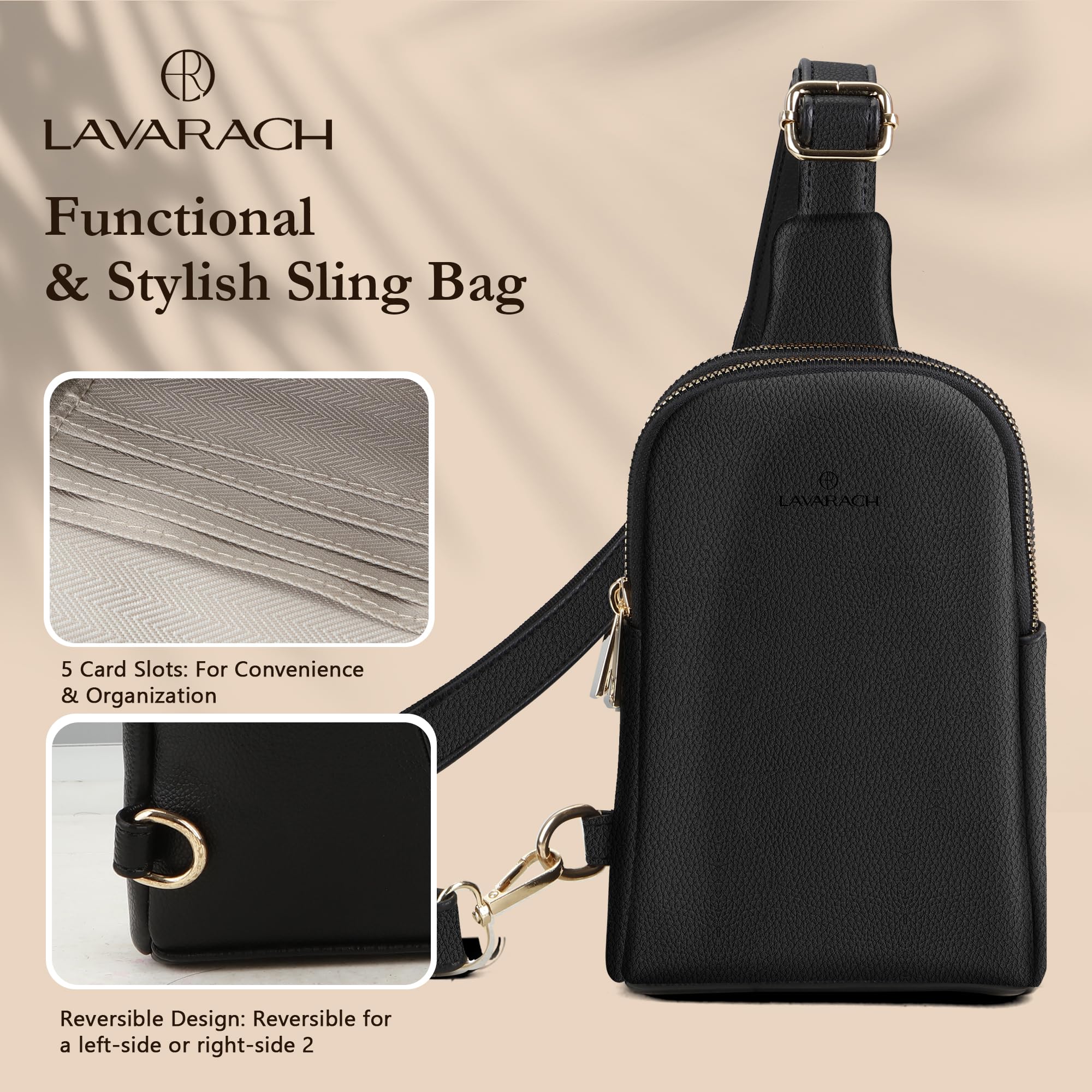 Stylish Small Sling Bag for Women - RFID Blocking Vegan Leather Crossbody Purse | Perfect for Travel, Shopping & Everyday Use