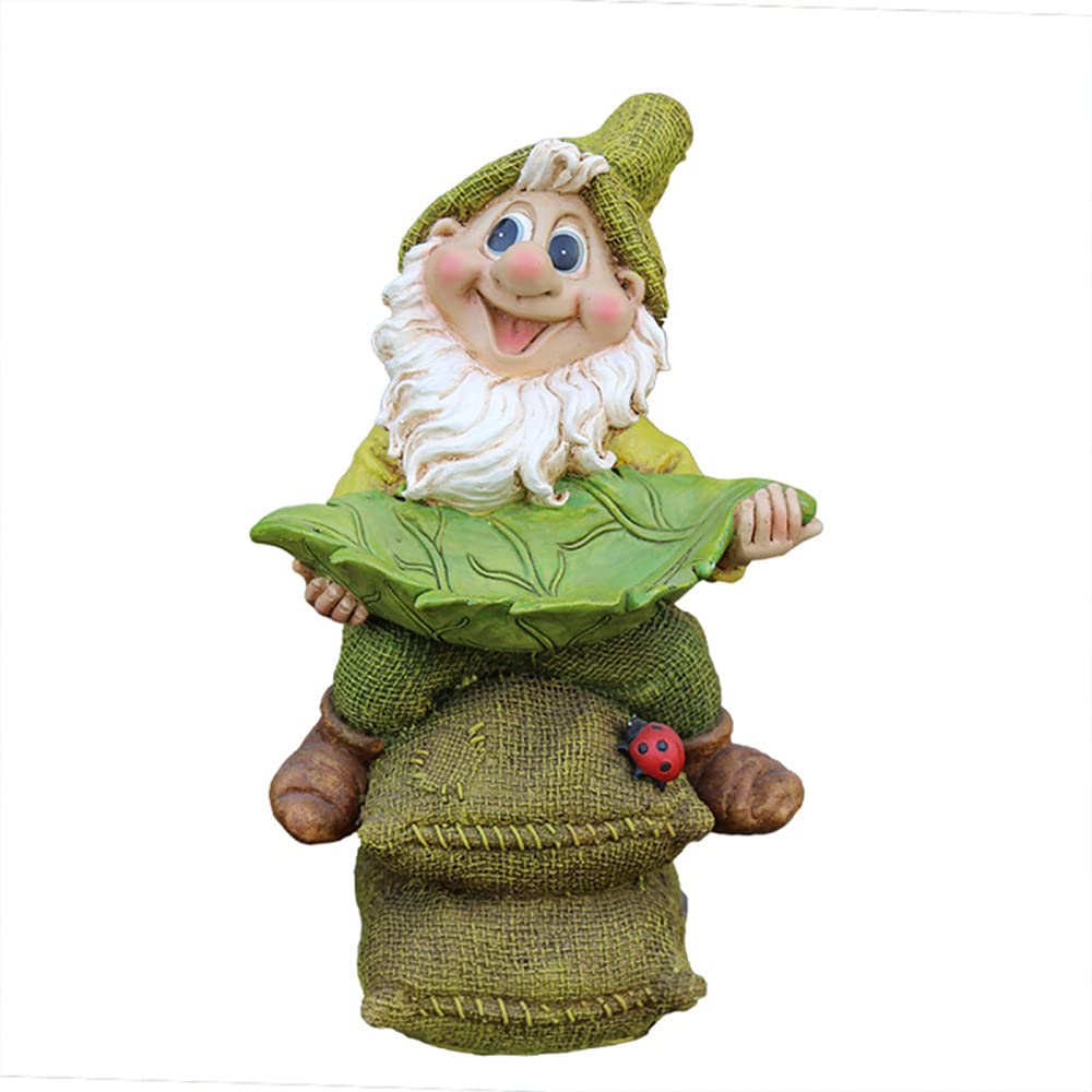 Large Hand-Painted Weatherproof Resin Garden Gnome Statue - Outdoor Lawn Decorations & Giant Yard Figurines - Perfect for Garden, Patio, and Landscape Decoration