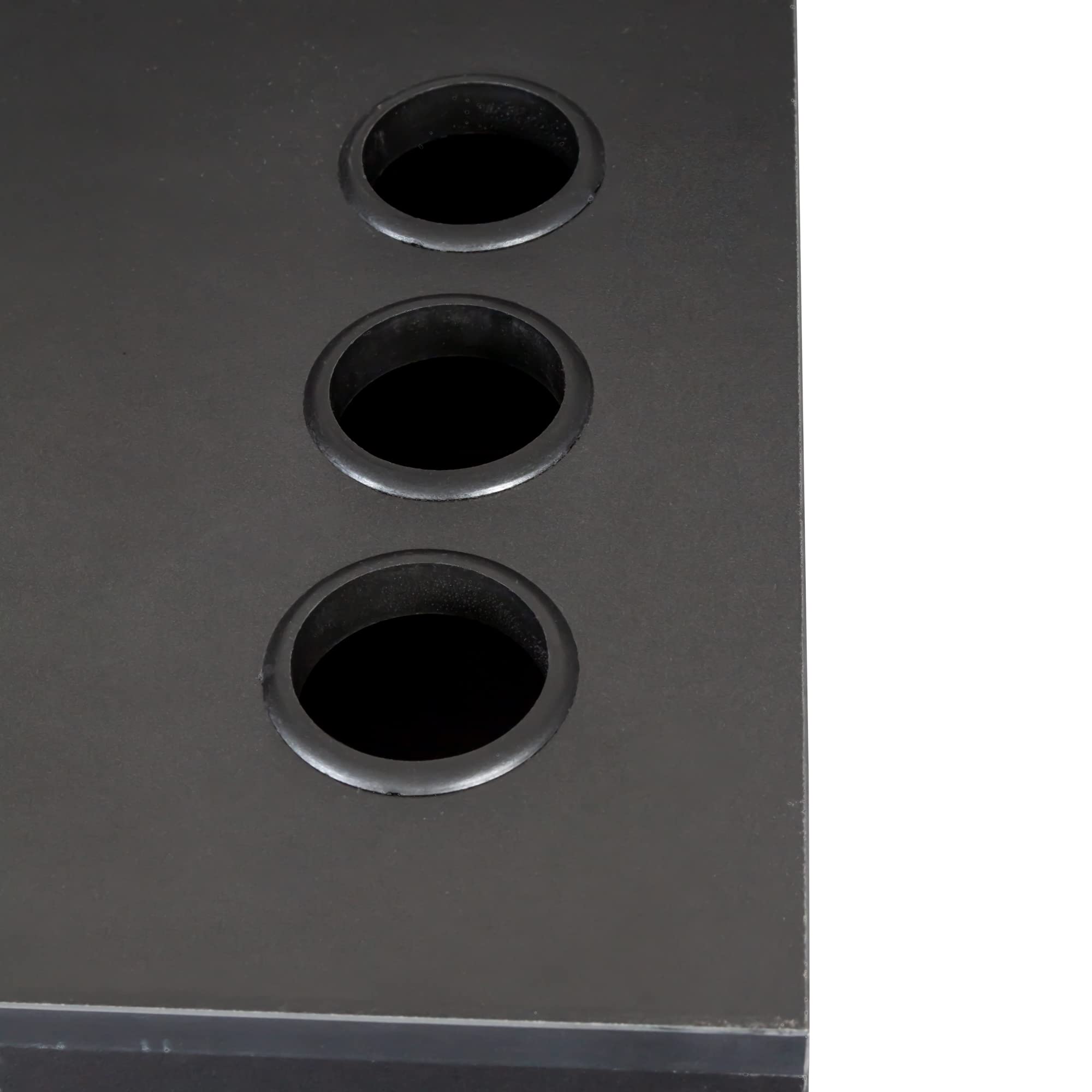 Wall Mounted Salon Storage Cabinet - 3 Compartments, 2 Drawers & 1 Bottom Cabinet for Hair Stylist Tools | Professional Beauty Salon Organization | Perfect for Barbershops, Home Salons & Cosmetology Stations (Black)