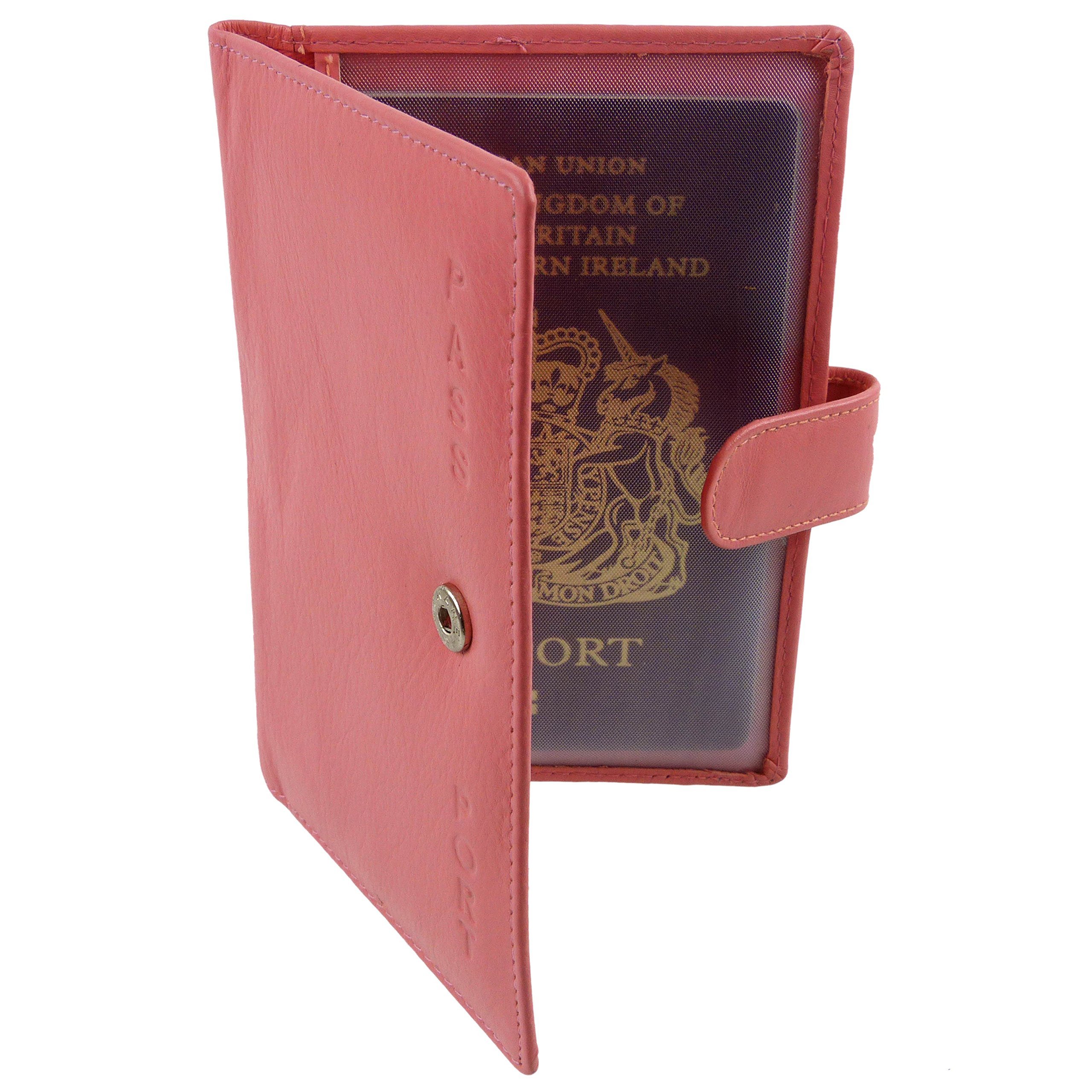 Women's Genuine Leather Passport Holder - RFID Blocking Travel Wallet Organizer for Documents & Credit Cards - Perfect for International Travel & Business Trips