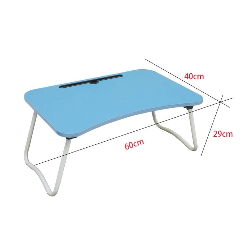 Adjustable Laptop Bed Table - Portable Standing Desk with Foldable Legs, Notebook Stand for Couch, Floor & Sofa - Breakfast Tray, Computer Riser & Camping Table for Home, Office & Outdoor Use