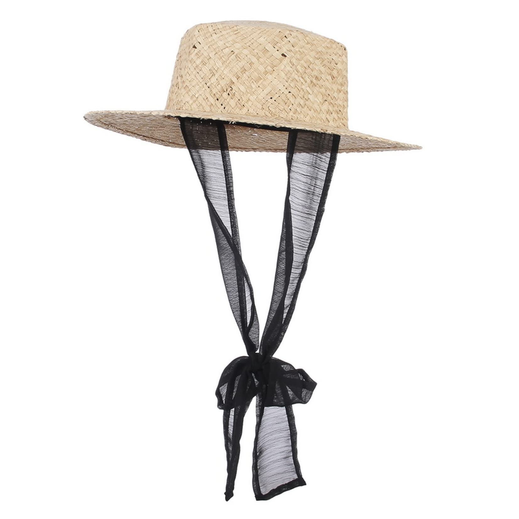 Stylish Hexagon Straw Sun Hat for Men & Women - Breathable Raffia Beach Hat with Wide Brim for UV Protection - Perfect for Summer Outdoor Activities, Vacations, and Beach Trips