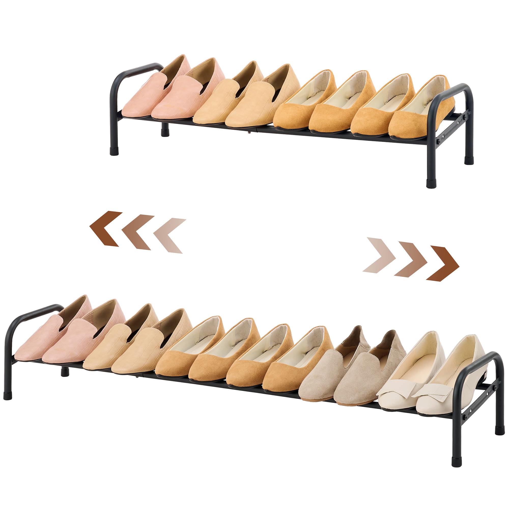 1-Tier Adjustable Metal Shoe Rack Organizer - 41.53