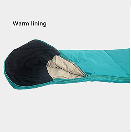 Portable Outdoor Camping Mummy Sleeping Bag for Adults & Kids - 3 Season Warm & Cold Weather Full Body Wearable Sleeping Bag with Arm/Leg Holes - Perfect for Hiking, Backpacking, Travel, Picnics & Emergency Preparedness - Blue