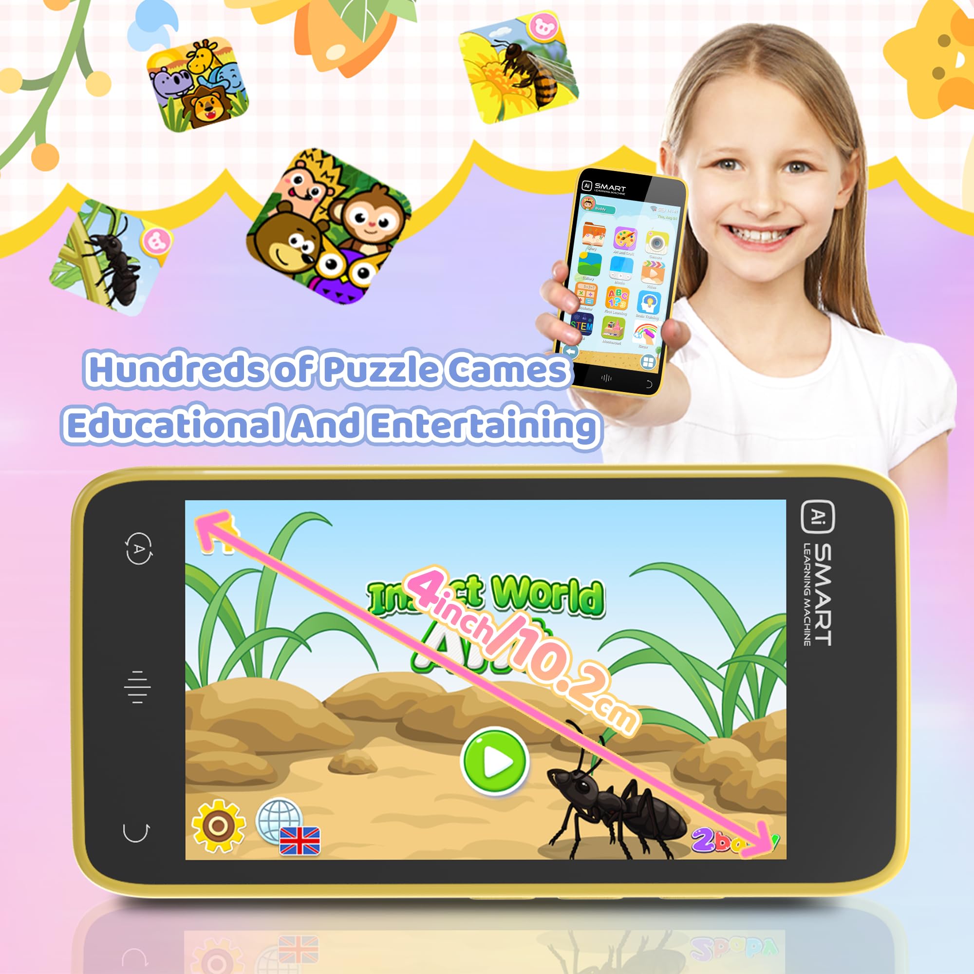Smart Phone Toy for Kids Ages 3-12 - 3.97