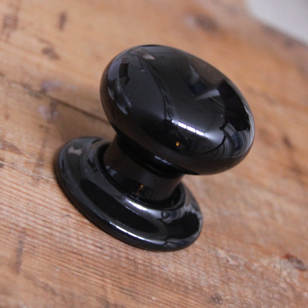 Premium Black Ceramic Door Knobs - Durable & Stylish Hardware for Interior Doors - Perfect for Bedrooms, Bathrooms & Home Decor