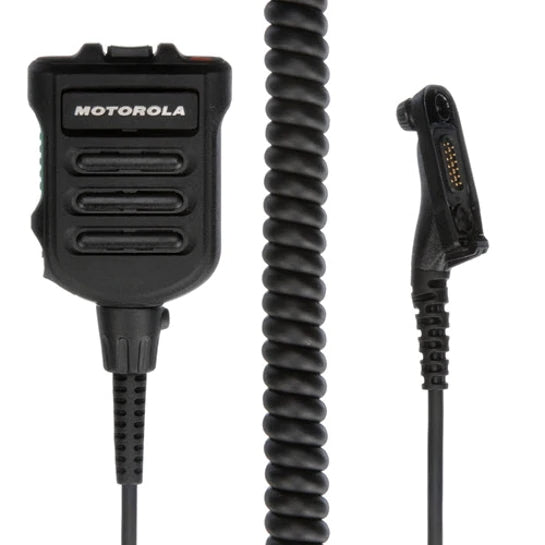 Motorola NMN6271A Remote Speaker Microphone for Two-Way Radios - Hands-Free Communication for Security, Construction & Outdoor Activities